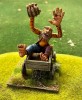 Bill The Giant in cart after too much beer