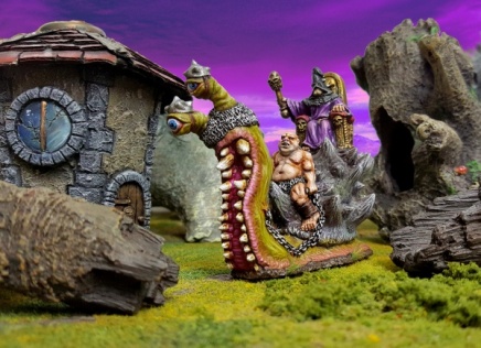 Colossal Battle Snail with Eldritch War Throne